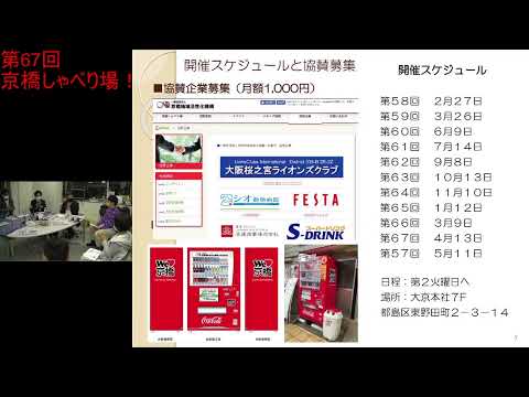 第67回 京橋しゃべり場の動画をYouTubeで見る