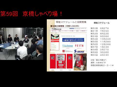 第59回 京橋しゃべり場の動画をYouTubeで見る